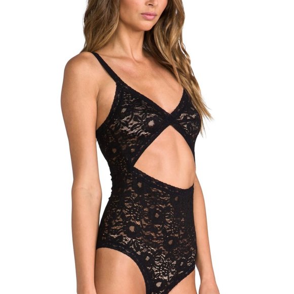 LONELY Gardenia Lace Cut-Out Bodysuit White, Small - Picture 11 of 13